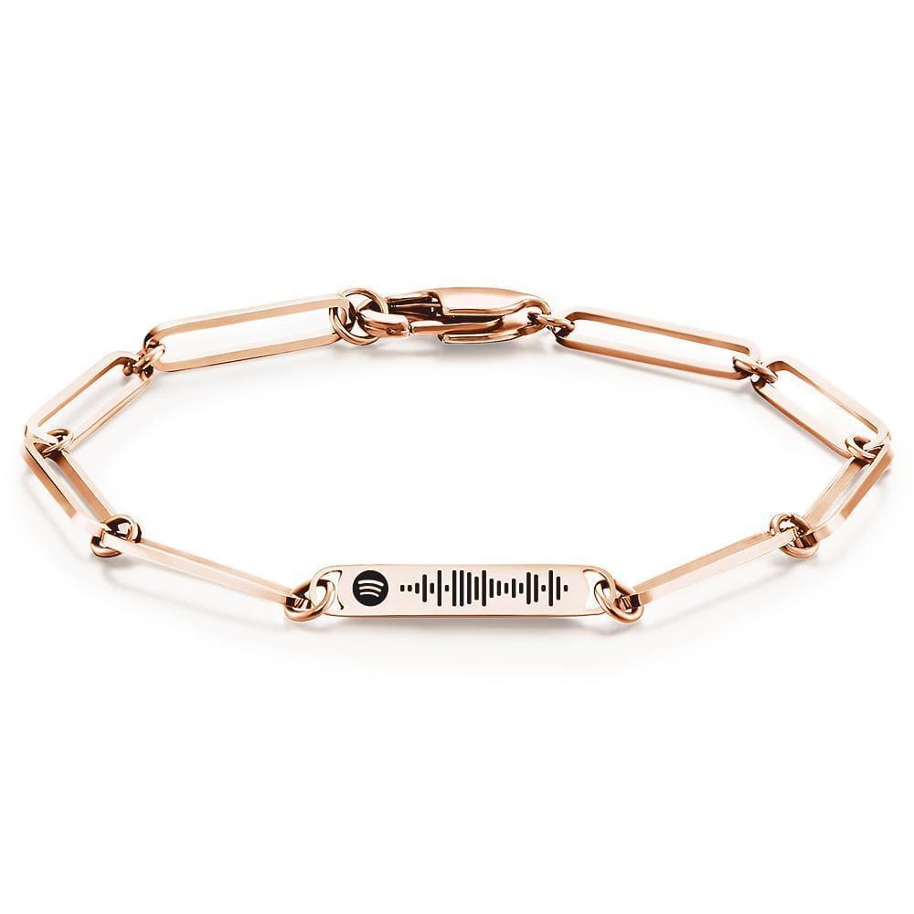 Scannable Spotify Bracelet with Spotify Code  Graduation Bracelets For Her - Giftlab