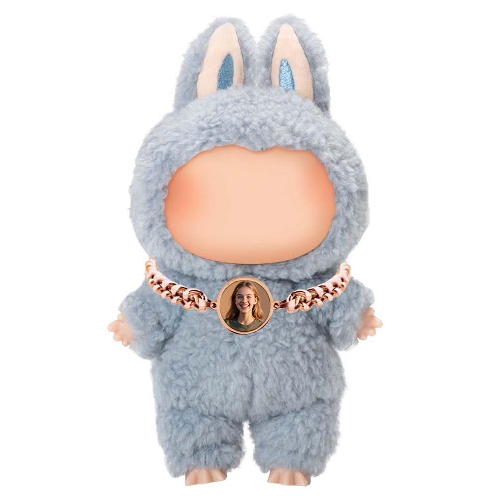 Custom Necklace for Labu Personalized Temperature-Sensitive Photo Necklace Magic Monster Doll Necklace