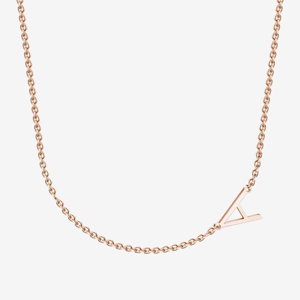 Best Friend Anniversary Gift  Initial Name Necklace Personalized Necklace - Giftlab