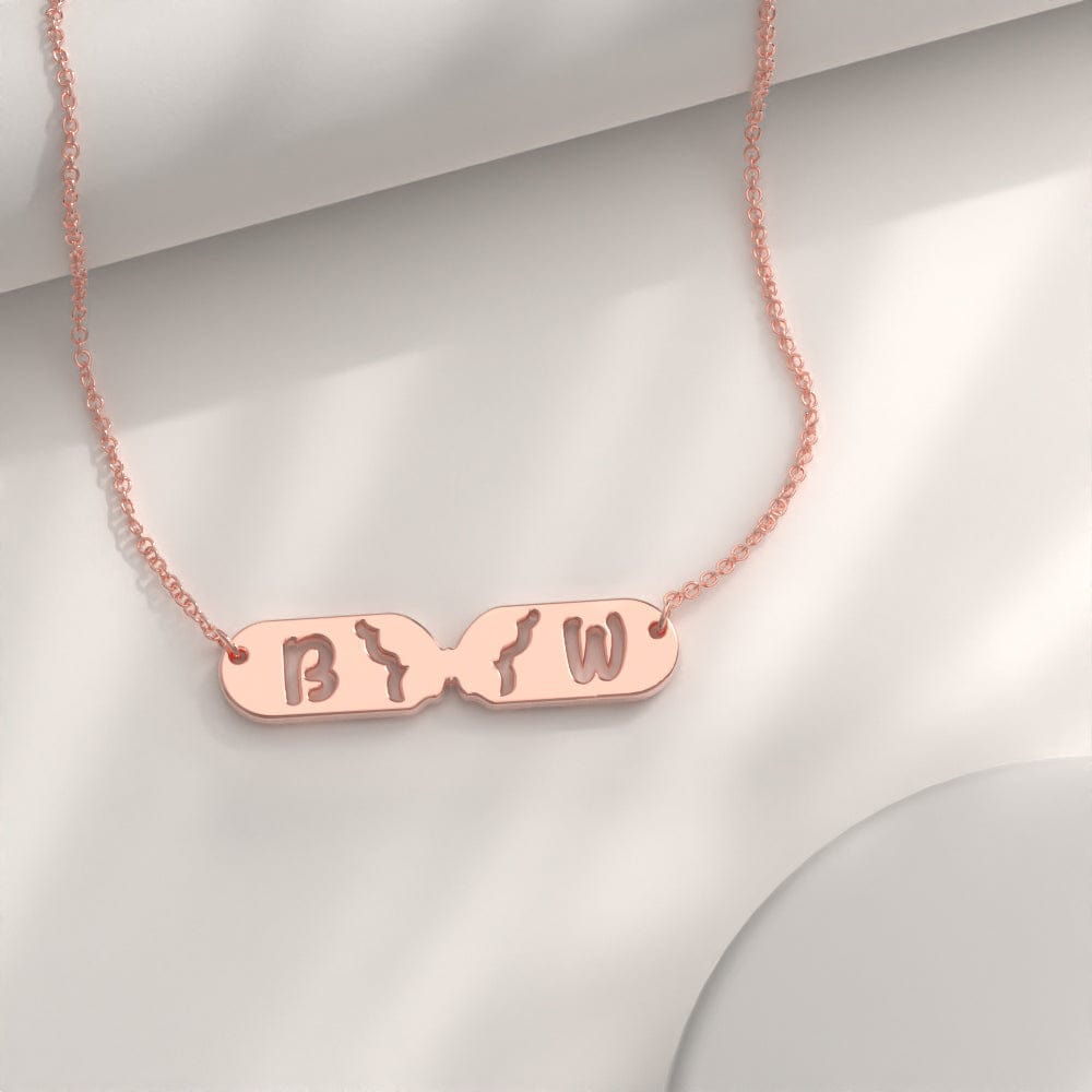 Name Necklace With Butterfly Gift for Girlfriend I Feel Butterflies in My Stomach When I With You - Giftlab