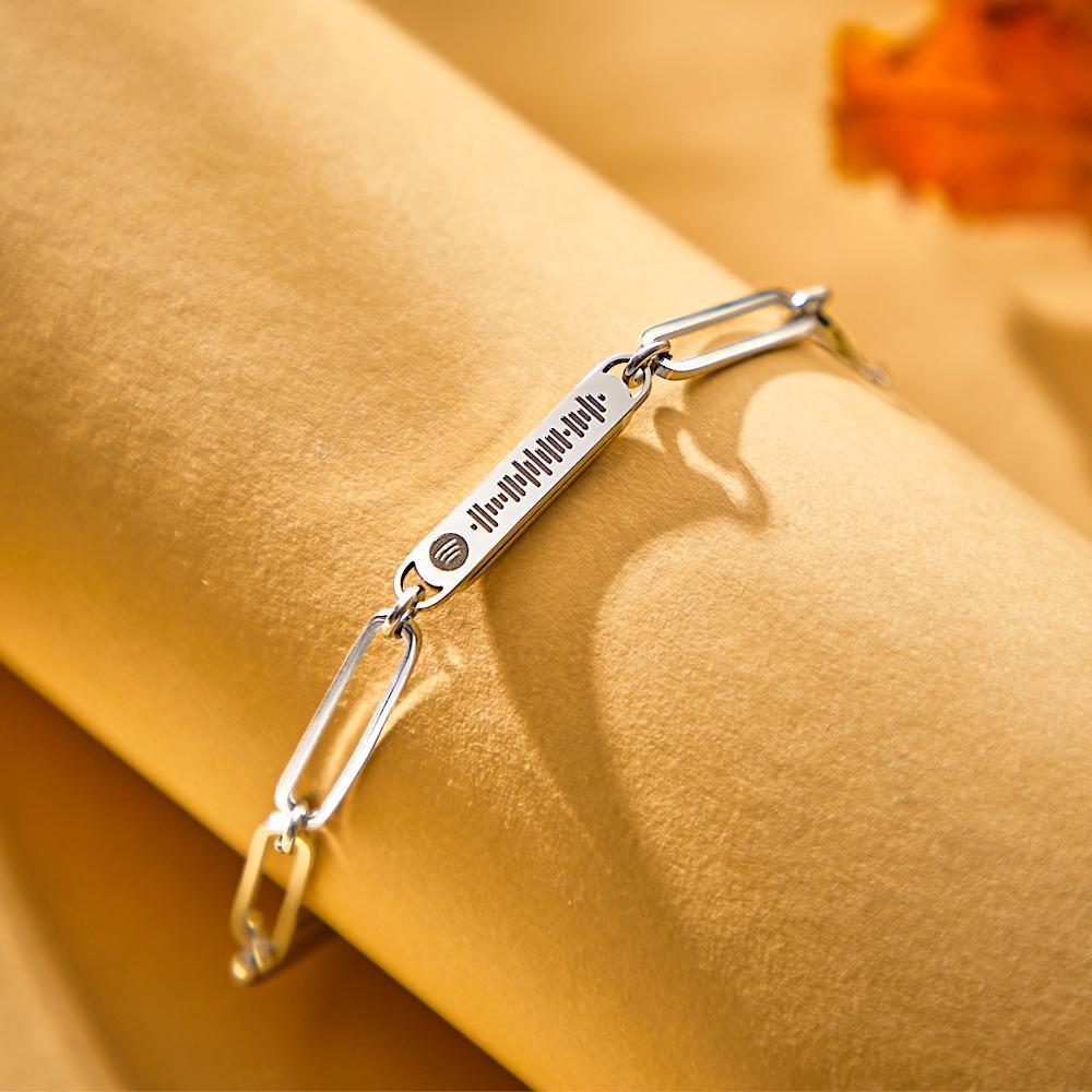 Scannable Spotify Bracelet with Spotify Code  Graduation Bracelets For Her - Giftlab