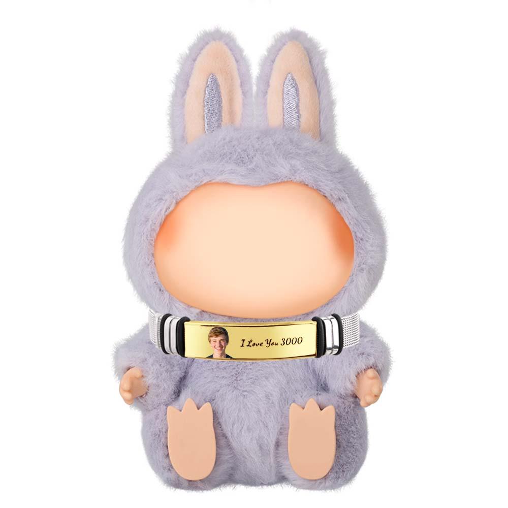 Custom Necklace for Labu Name Necklace Custom Necklace for Labu Necklace Personalized Necklace Stainless Steel Silver Monster Doll Necklace