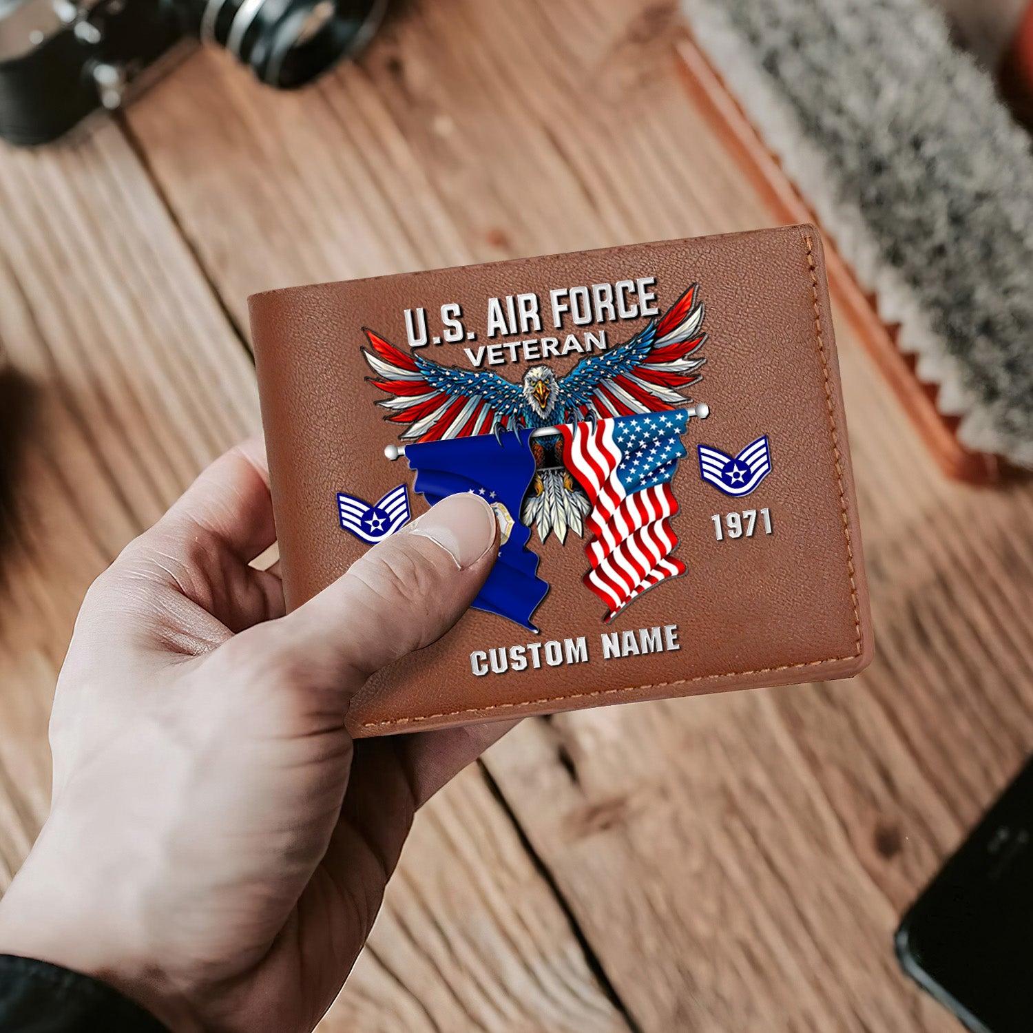 U.S. Air Force Custom Men's Wallet for Veteran