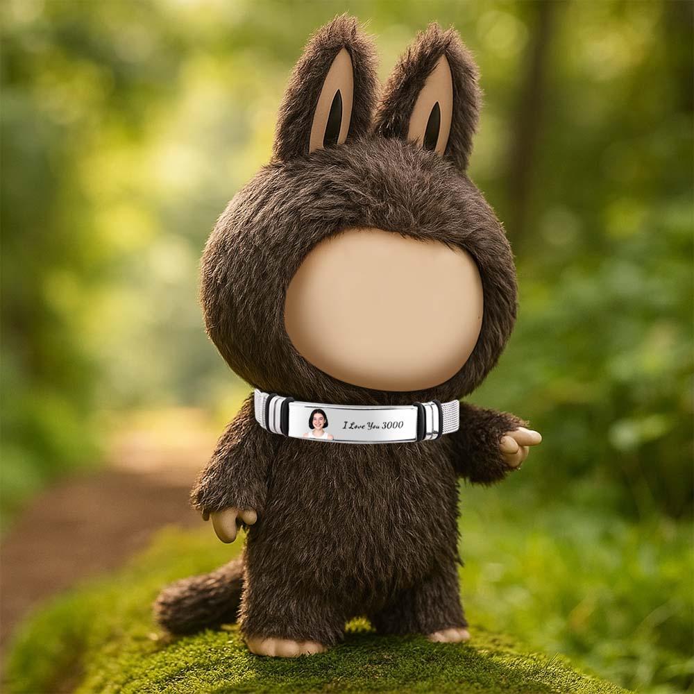 Custom Necklace for Labu Name Necklace Monster Doll Necklace Personalized Necklace Stainless Steel Silver