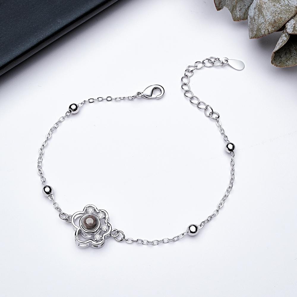 Custom Projection Bracelet Animal Footprint Cute Present for Pet Lover - Giftlab