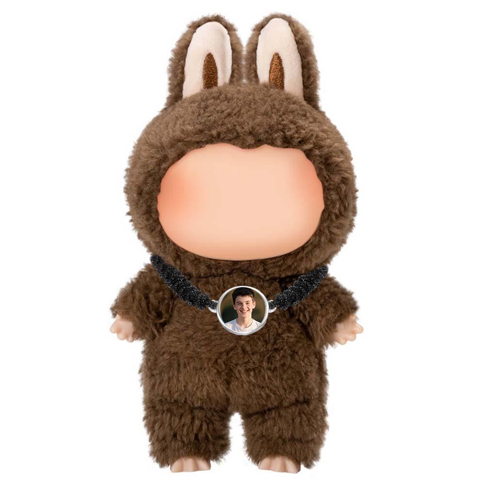 Custom Necklace for Labu Photo Woven Necklace Personalized Photo Charm Necklace Monster Doll Necklace