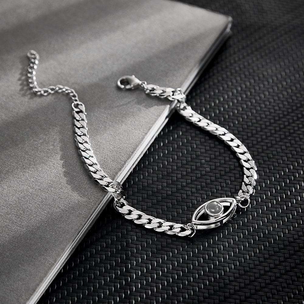 Custom Projection Bracelet Cuban Chain Metal Gift - Giftlab