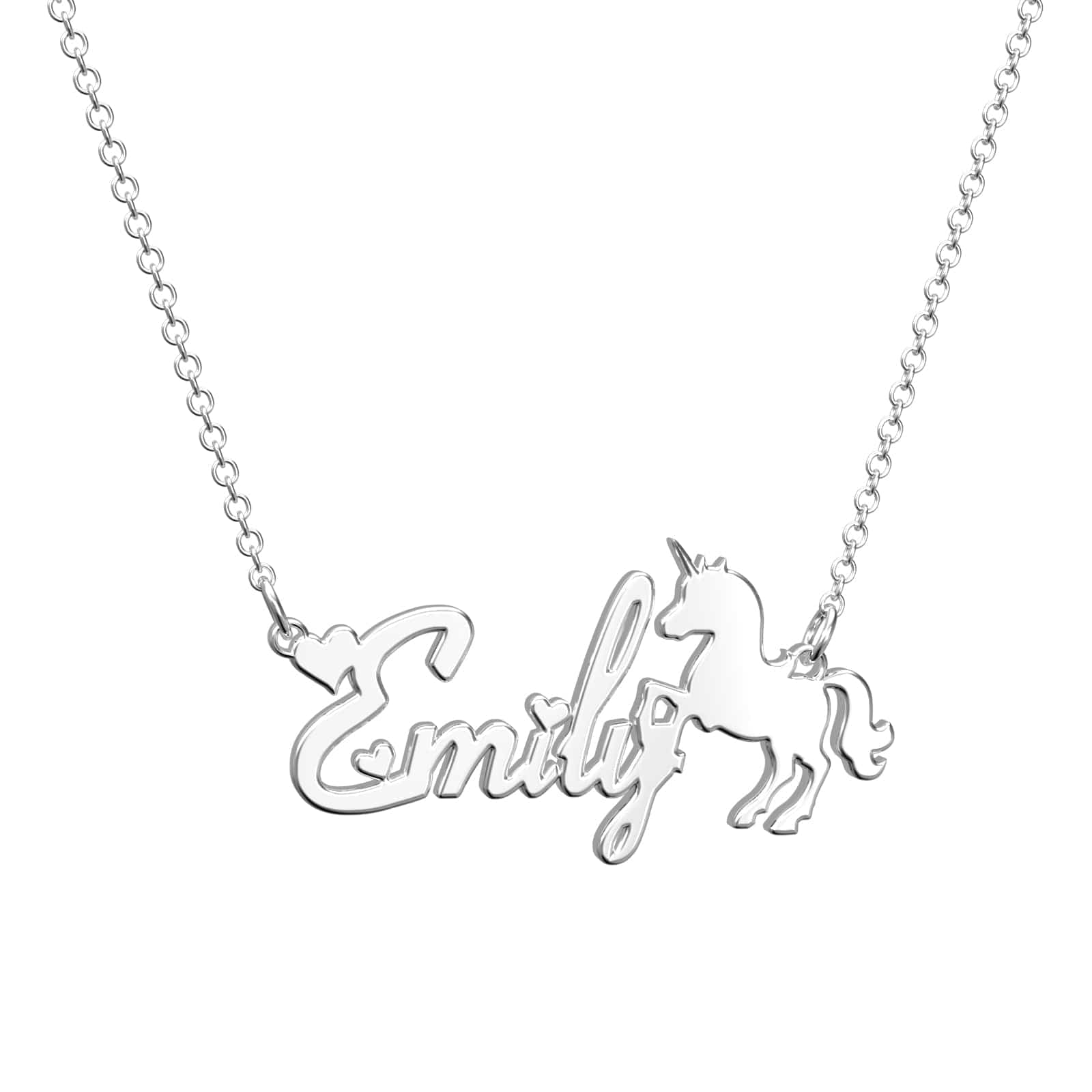 Custom Name Necklace Maiden and Unicorn Necklace Gift For Girls - Giftlab
