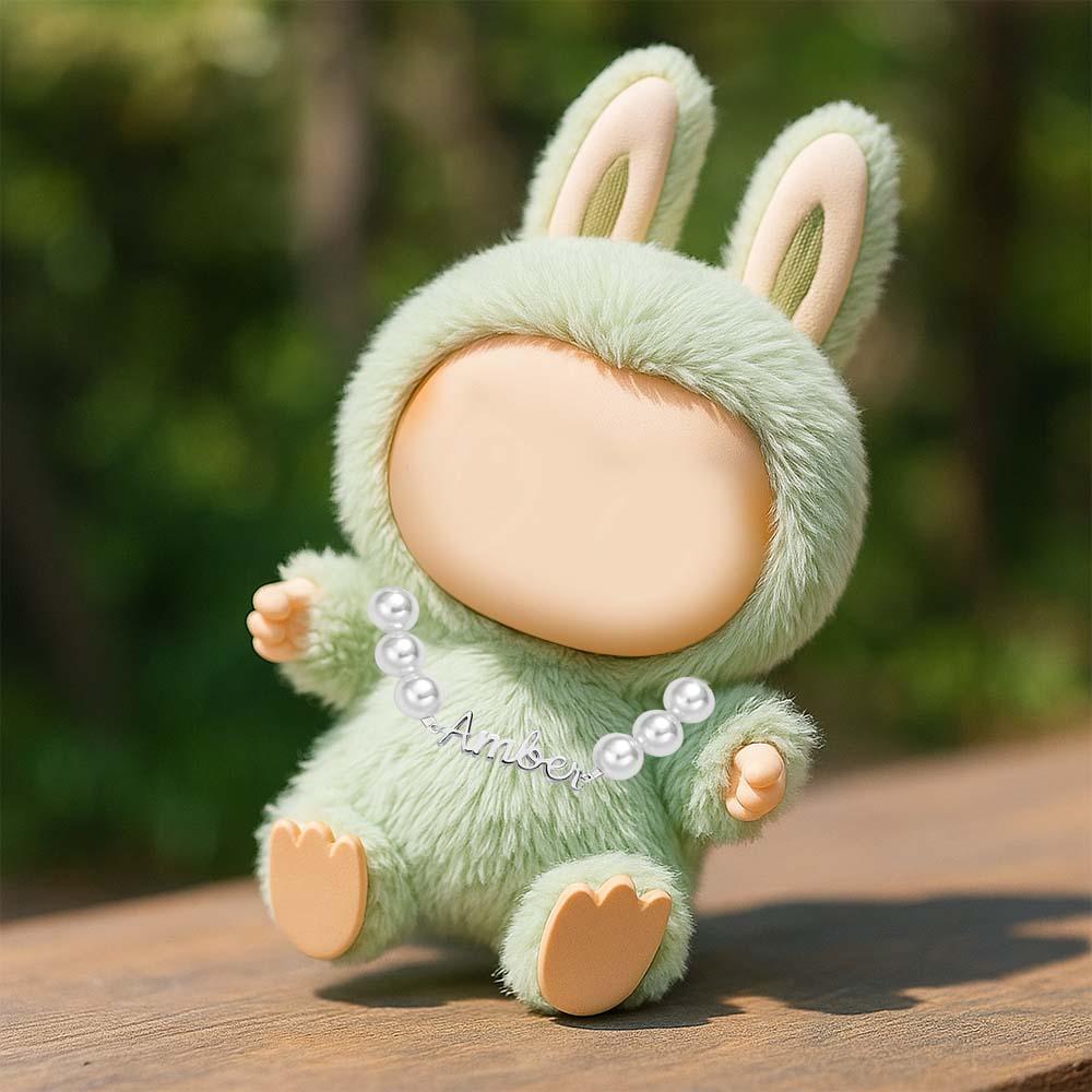 Custom Necklace for Labu Name Necklace Monster Doll Necklace Pearl Chain Classic Gift