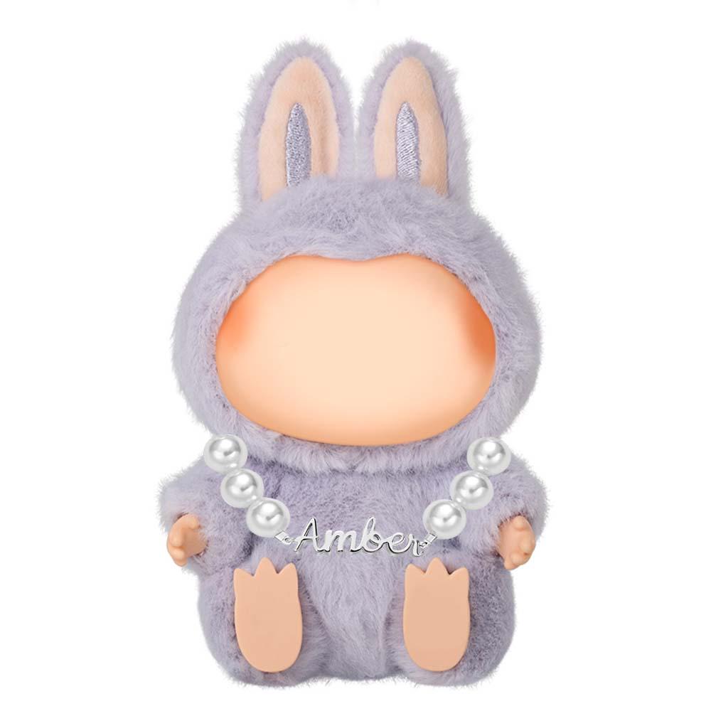Custom Necklace for Labu Name Necklace Pearl Chain Classic Gift Monster Doll Necklace