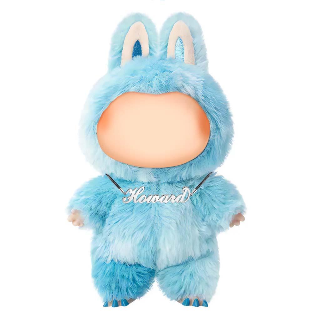 Custom Necklace for Labu Leather Necklace Personalized Name Necklace, Any Name Necklace 14k Gold Plated Golden Monster Doll Necklace