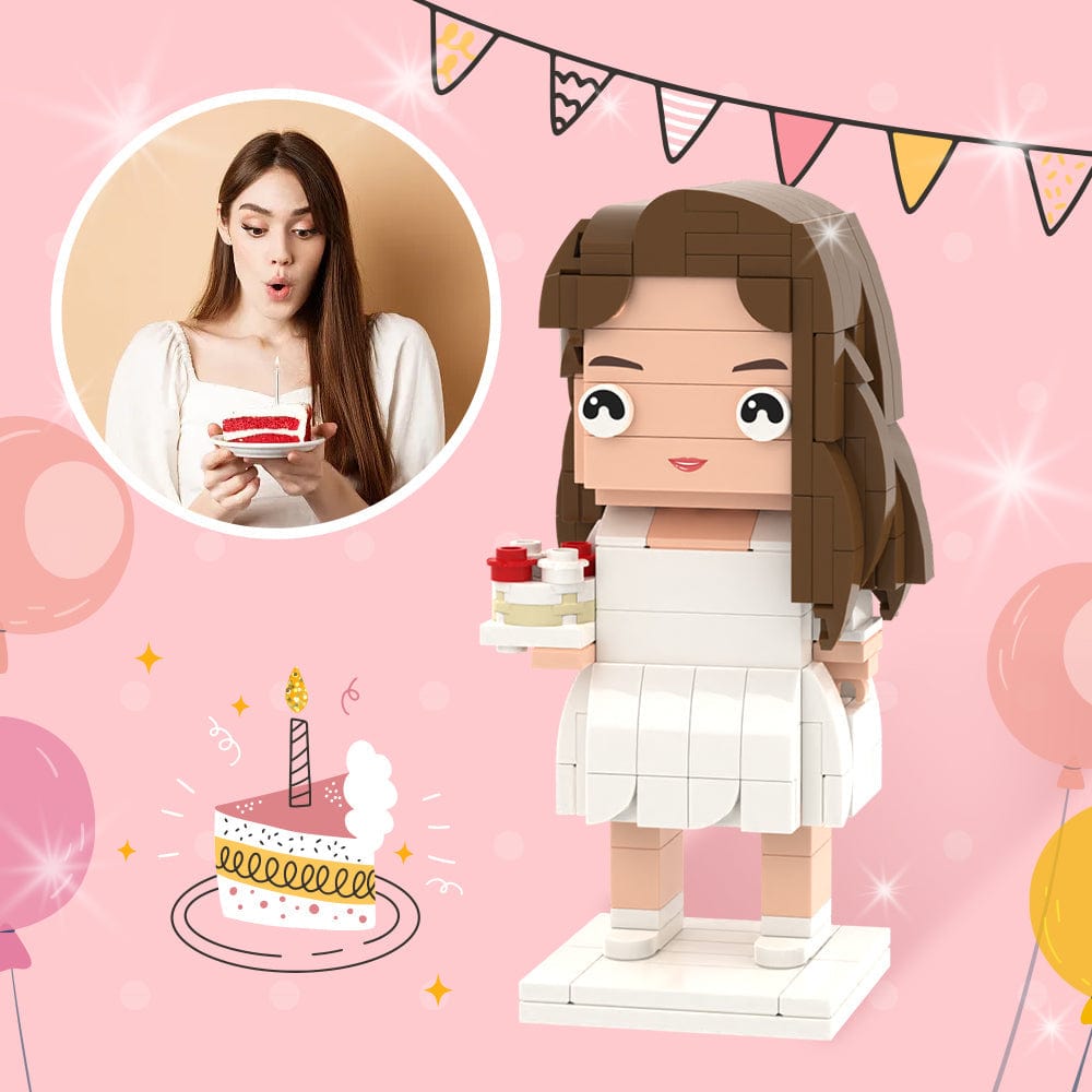 Birthday Gifts for Her Full Custom Brick Figures Personalized Photo Brick Figures - Giftlab