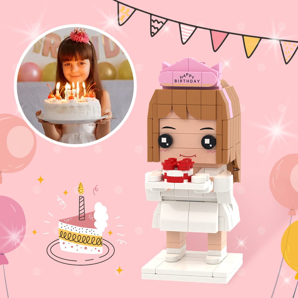 Birthday Gifts for Daughter Full Custom Brick Figures Personalized Photo Brick Figures - Giftlab