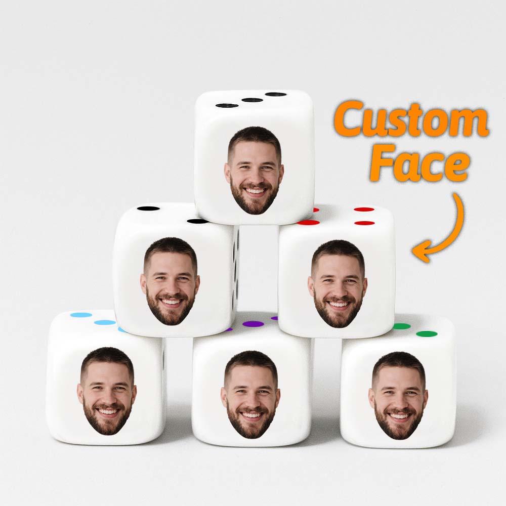 Custom Face Photo Dice Fun Gifts for Him