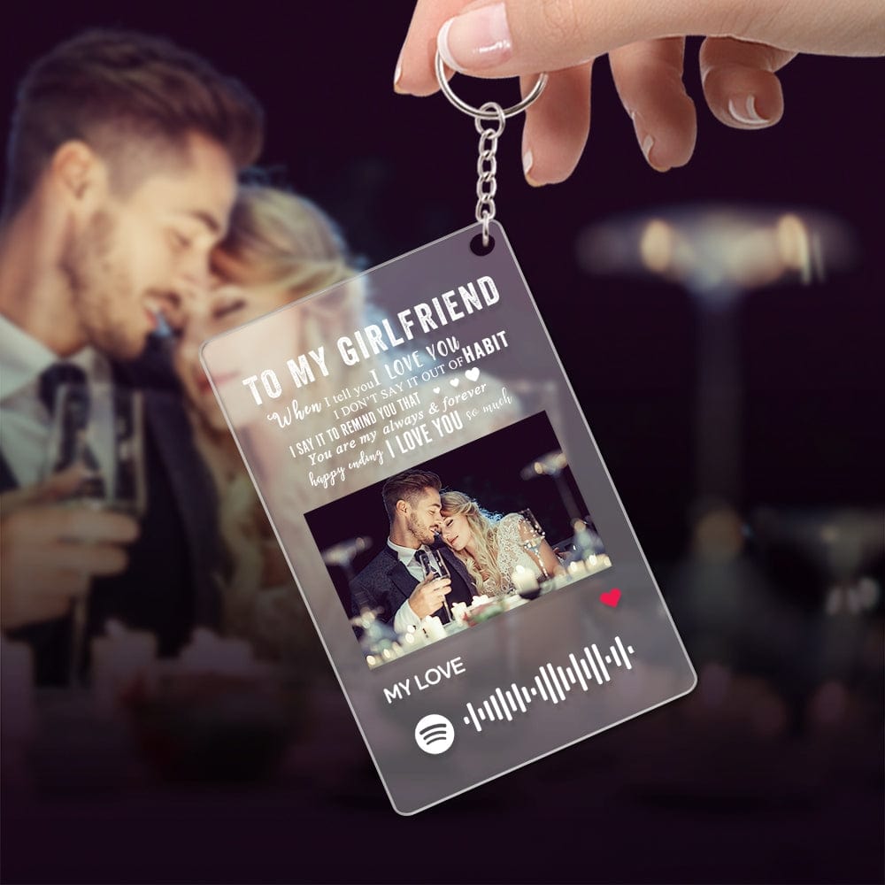 Music Keychain Custom Keychain For Valentine's Day - Giftlab