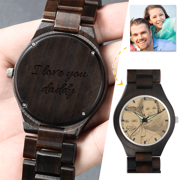 Father's Day Watch Father's Day Gift Custom Photo Watch - Giftlab