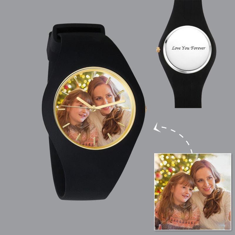 Mother's Day Gift Engraved Photo Watch Gif For Mom - Giftlab