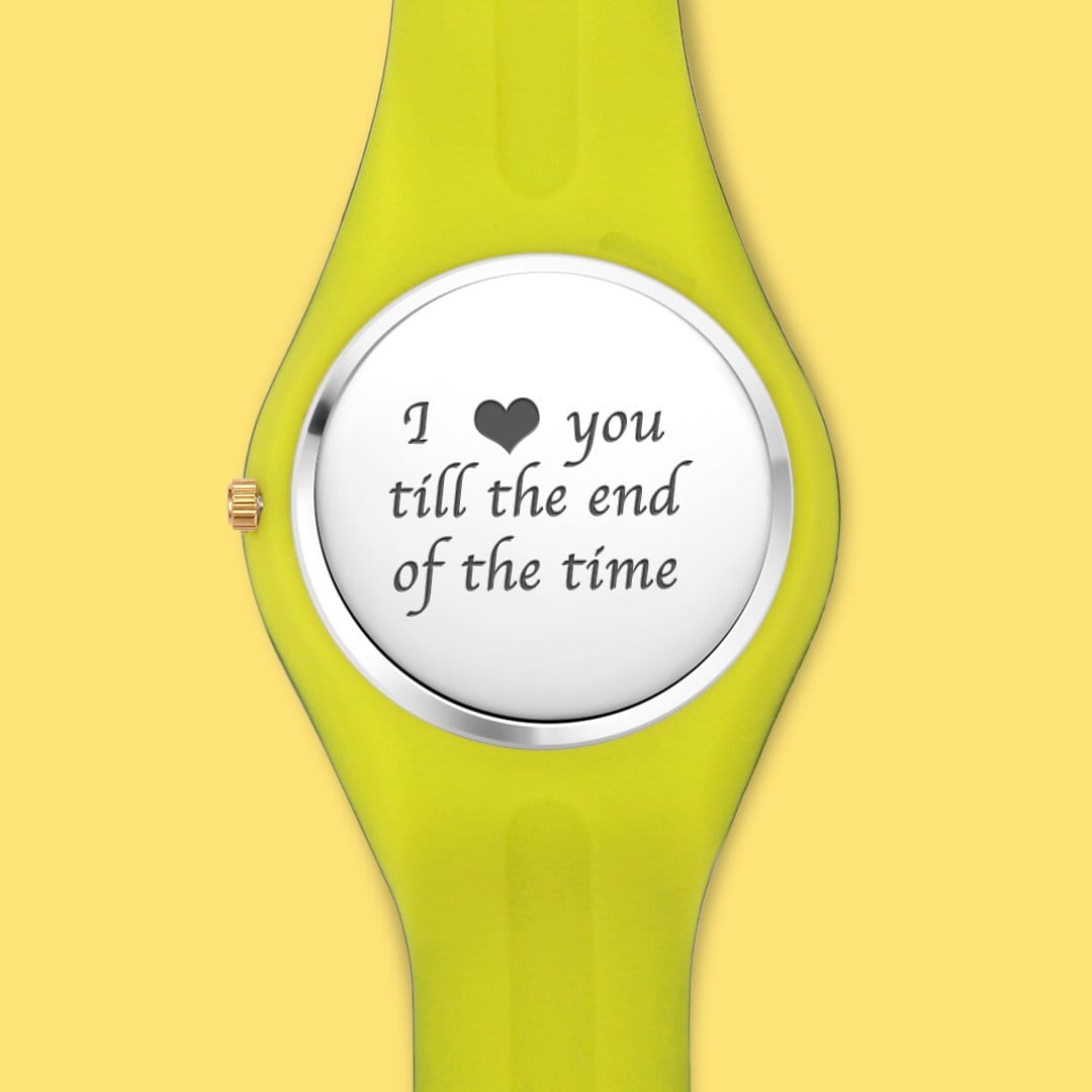 Gift For Kid Custom Photo Watch - Black Silicone - Giftlab