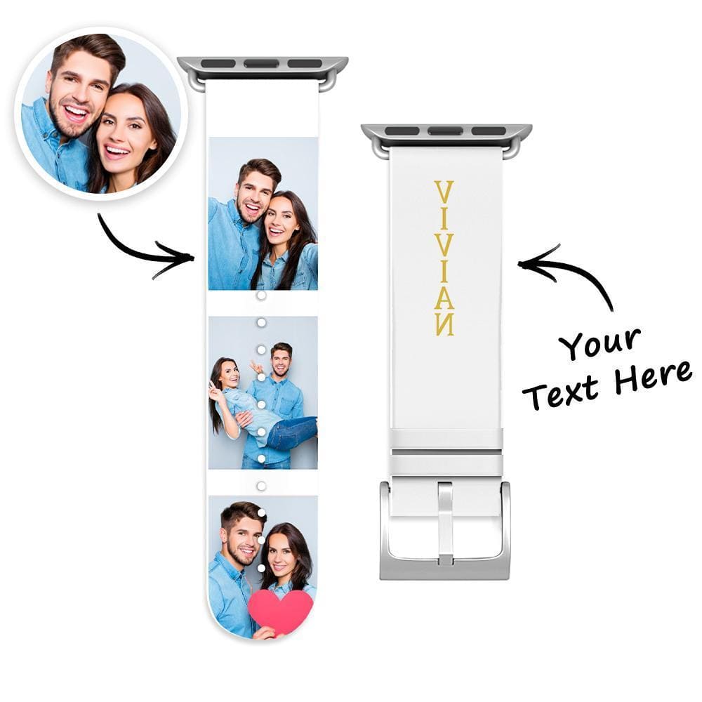 Personalized Apple Watch Band Custom Collage Photo And Name Apple Watch Band Valentine's Day Gifts - Giftlab