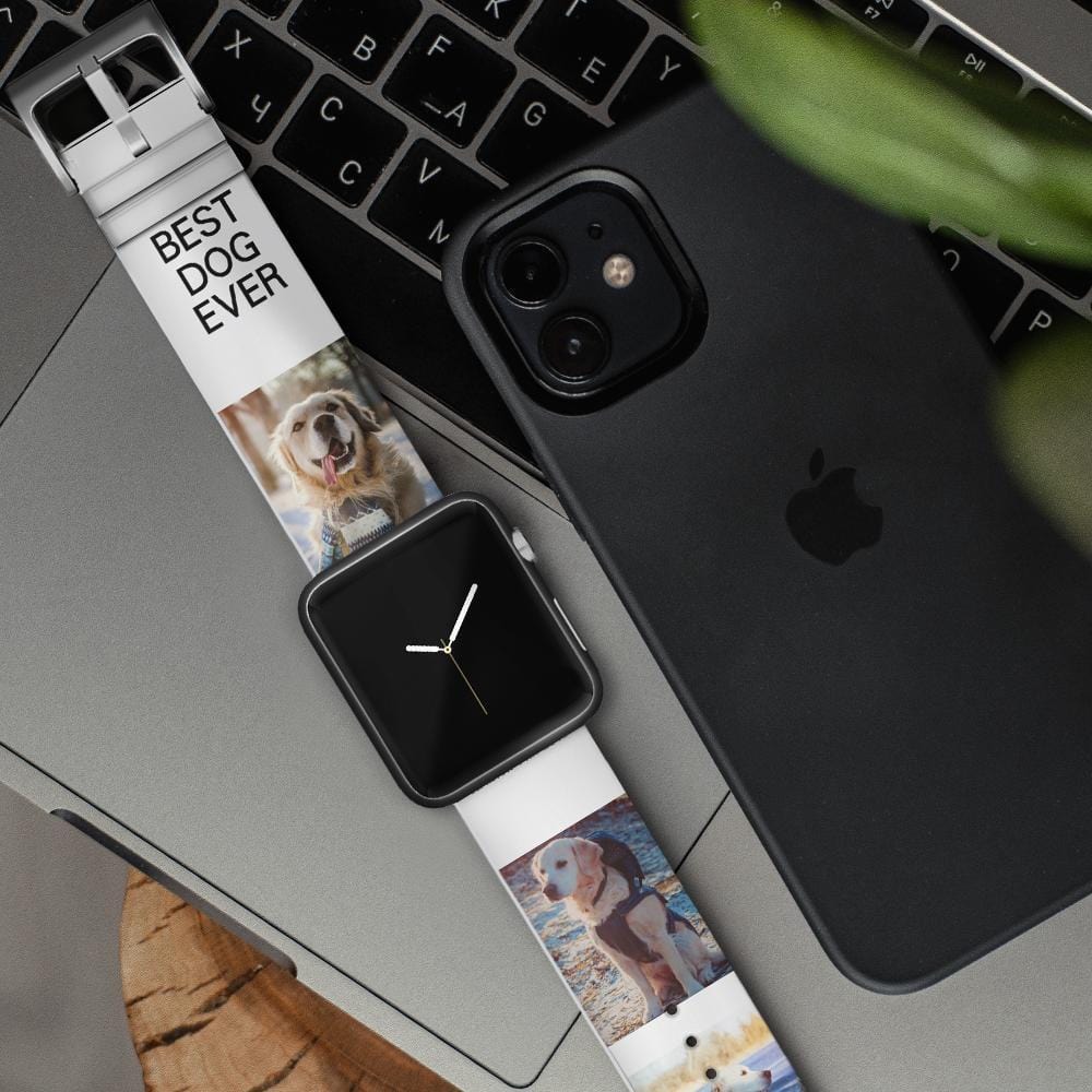 Custom Apple Watch Band Custom Pet Photo Apple Silicone iWatch Band Valentine's Gifts For Pet Lovers - Giftlab