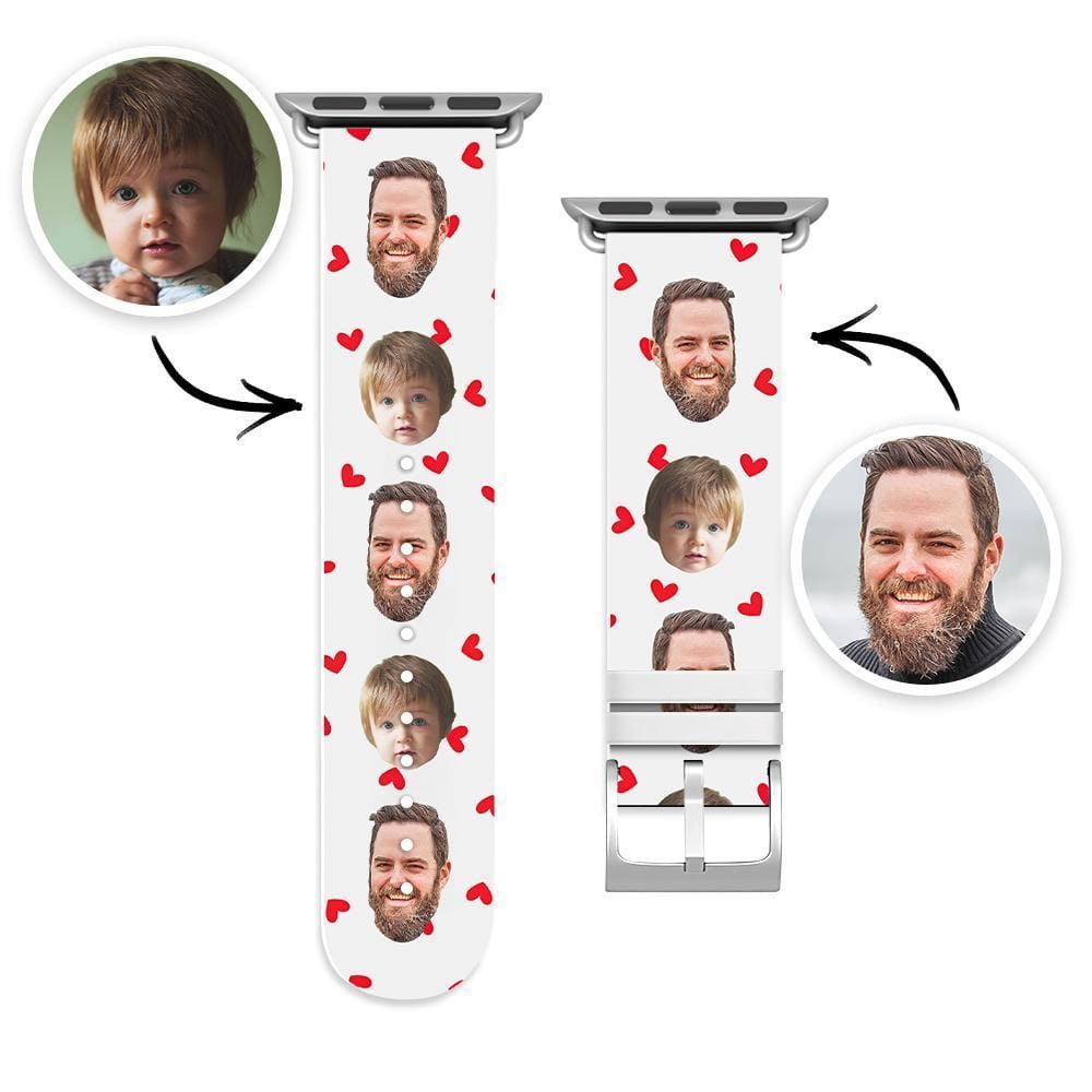 Custom Apple Watch Band With Pictures Custom Photo Apple Silicone Watch Band - Giftlab