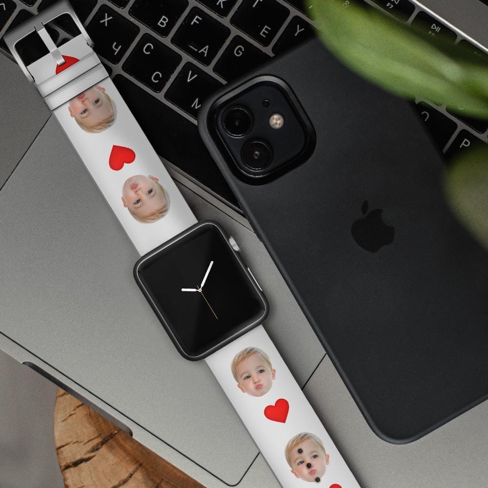 Personalized iWatch Bands Custom Apple Silicone Watch Design Apple Watch Band - Giftlab