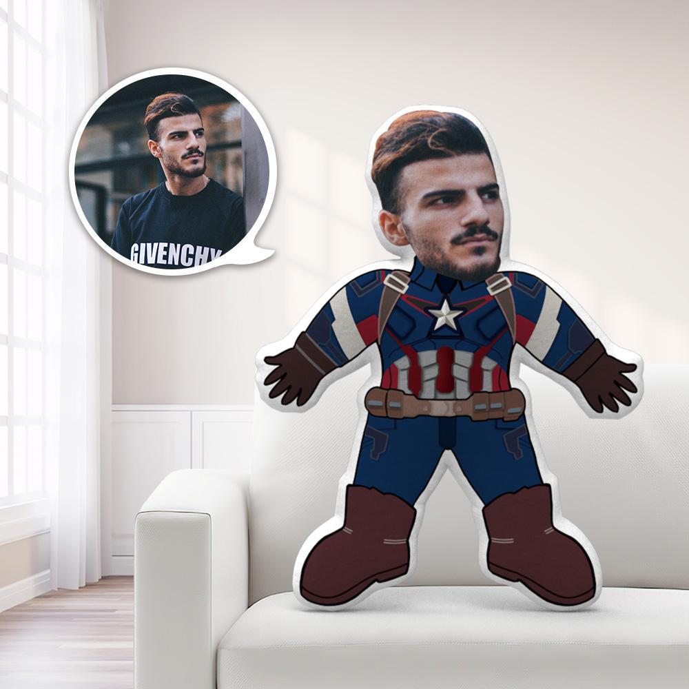 Personalized Face Pillow Toy Capitain America Civil War Throw Pillow Boby Pillow Gag Gifts Funny Teacher Gifts - Giftlab