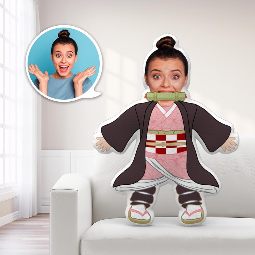 Face Pillows Personalized Pillows Pillow Toy Nezukyun Throw Pillow MiniMe Pillow Christmas Gifts For Children - Giftlab