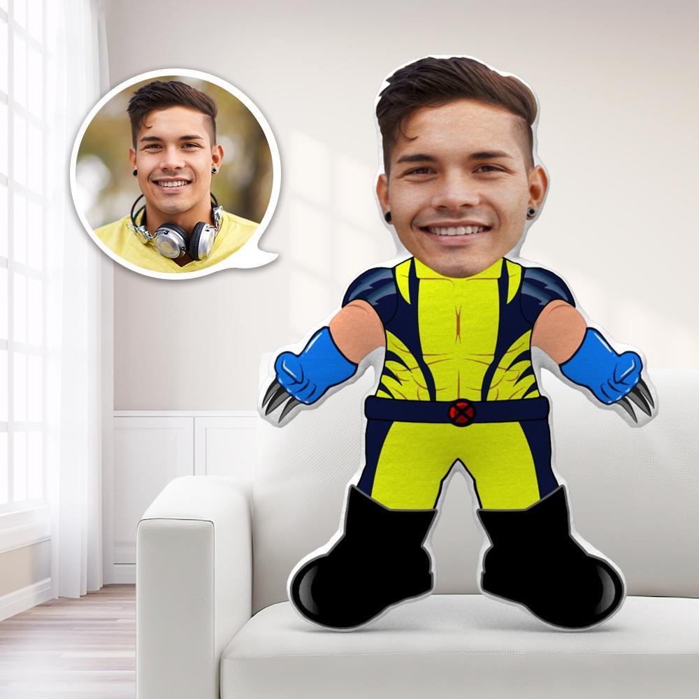 Custom Face Pillow Toy Wolverine Throw Pillow MiniMe Pillow Personalized Easter Gifts - Giftlab