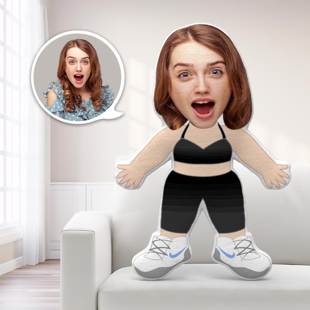 Personalized Face Pillow Toy Gym Attire Throw Pillow Boby Pillow Gag Gifts - Giftlab