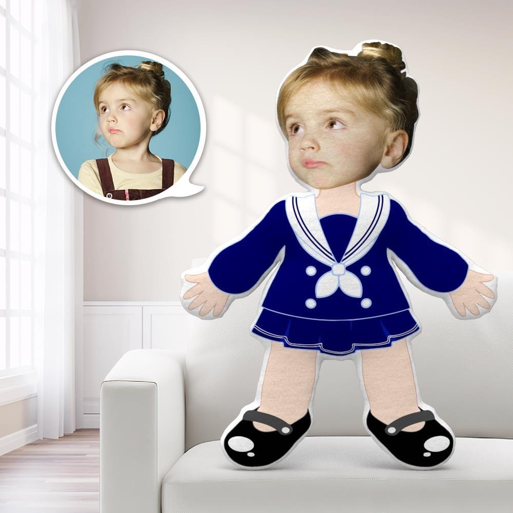 Face Pillows Personalized Pillows Pillow Toy Salior Uniform Throw Pillow MiniMe Pillow Christmas Gifts For Children - Giftlab