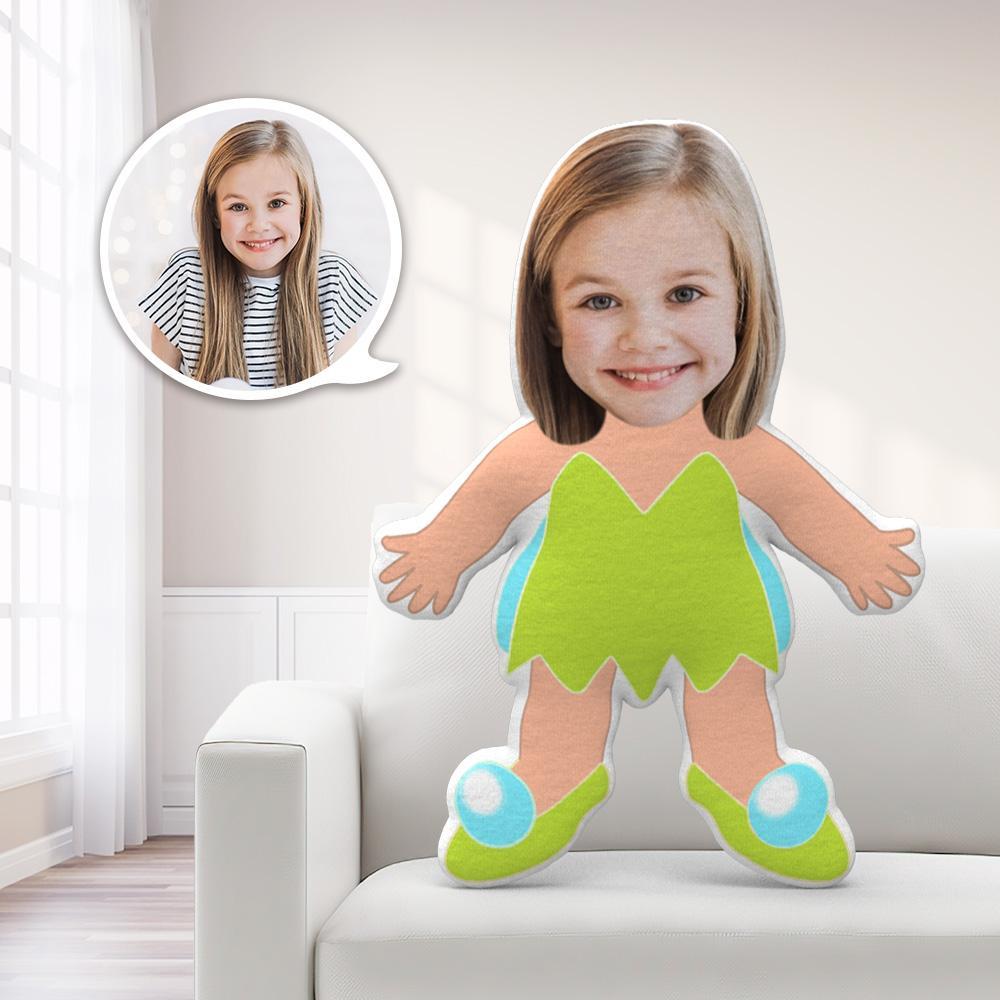 Custom Face Pillow Toy Tinkerbell Throw Pillow MiniMe Pillow Personalized Easter Gift For Kids - Giftlab