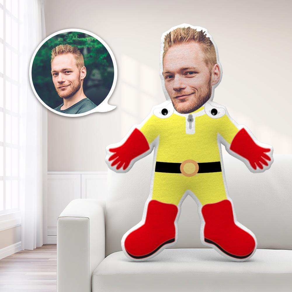 Face Pillows Personalized Pillows Pillow Toy Saitama Throw Pillow MiniMe Pillow Christmas Gifts For Children - Giftlab