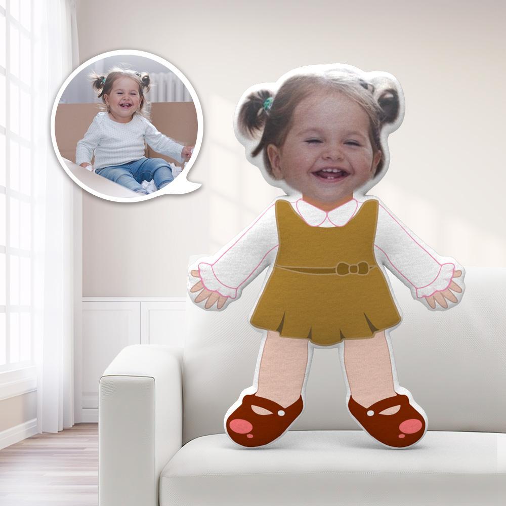 Personalized Face Pillow Toy Dress Throw Pillow MiniMe Pillow Christmas Gift For Kid - Giftlab