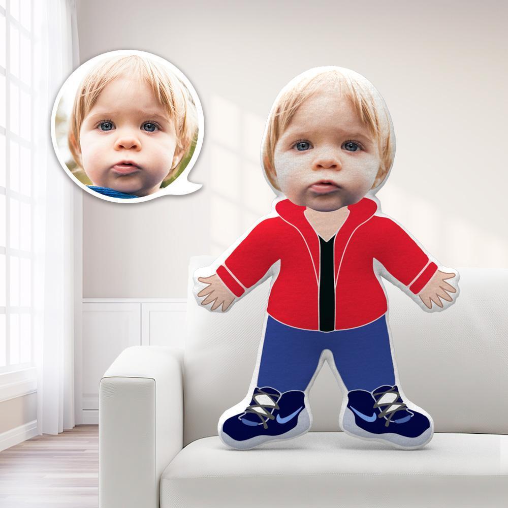 Face Pillows Personalized Pillows Pillow Toy Red Hoodie Throw Pillow MiniMe Pillow Christmas Gifts For Children - Giftlab