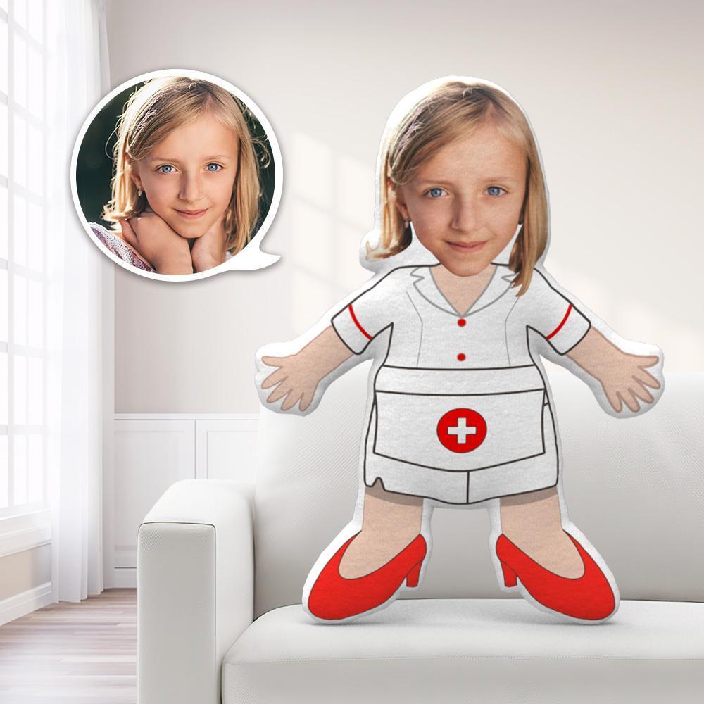 Face Pillows Personalized Pillows Pillow Toy Nurse MiniMe Pillow Christmas Gifts For Kids - Giftlab