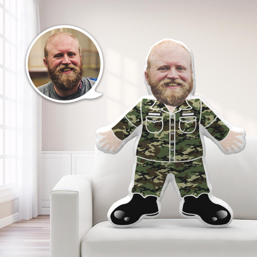 Face Pillows Personalized Pillows Pillow Toy Marine Veterans Army Soldier  Airforce Pillow MiniMe Pillow - Giftlab
