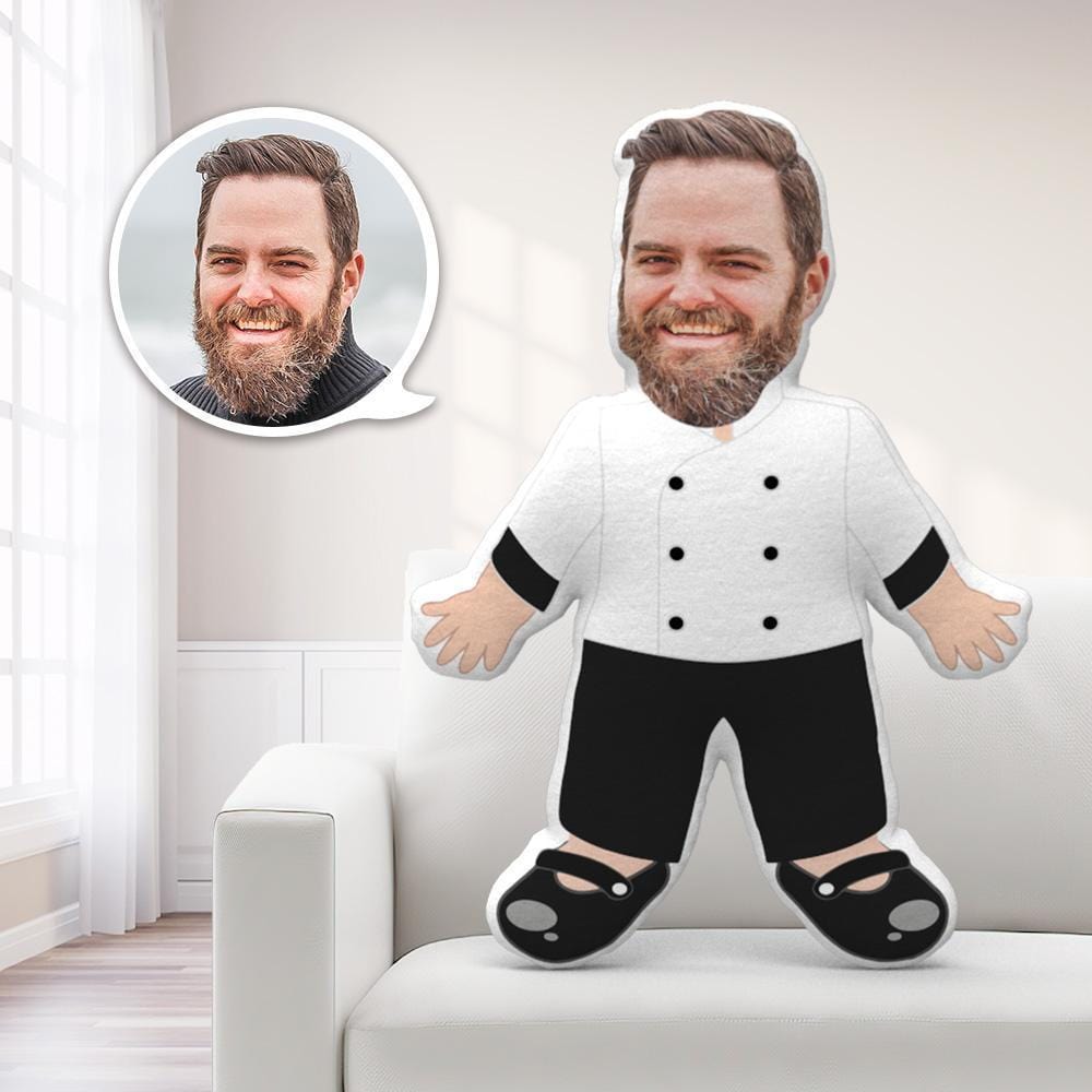 Personalized Face Pillow Toy Chef Throw Pillow Boby Pillow Gag Gifts Funny Teacher Gifts - Giftlab