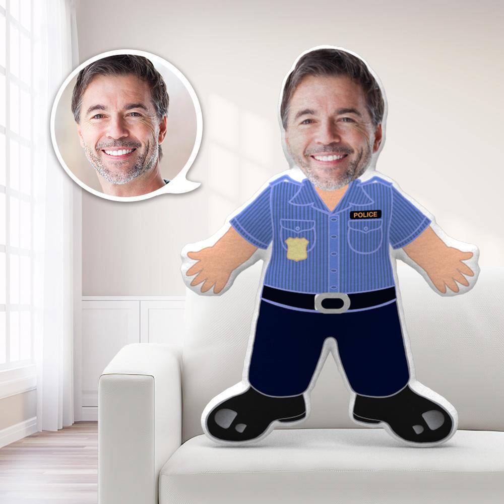 Custom Face Pillows Police Throw Pillow MiniMe Pillow Personalized Easter Gifts - Giftlab