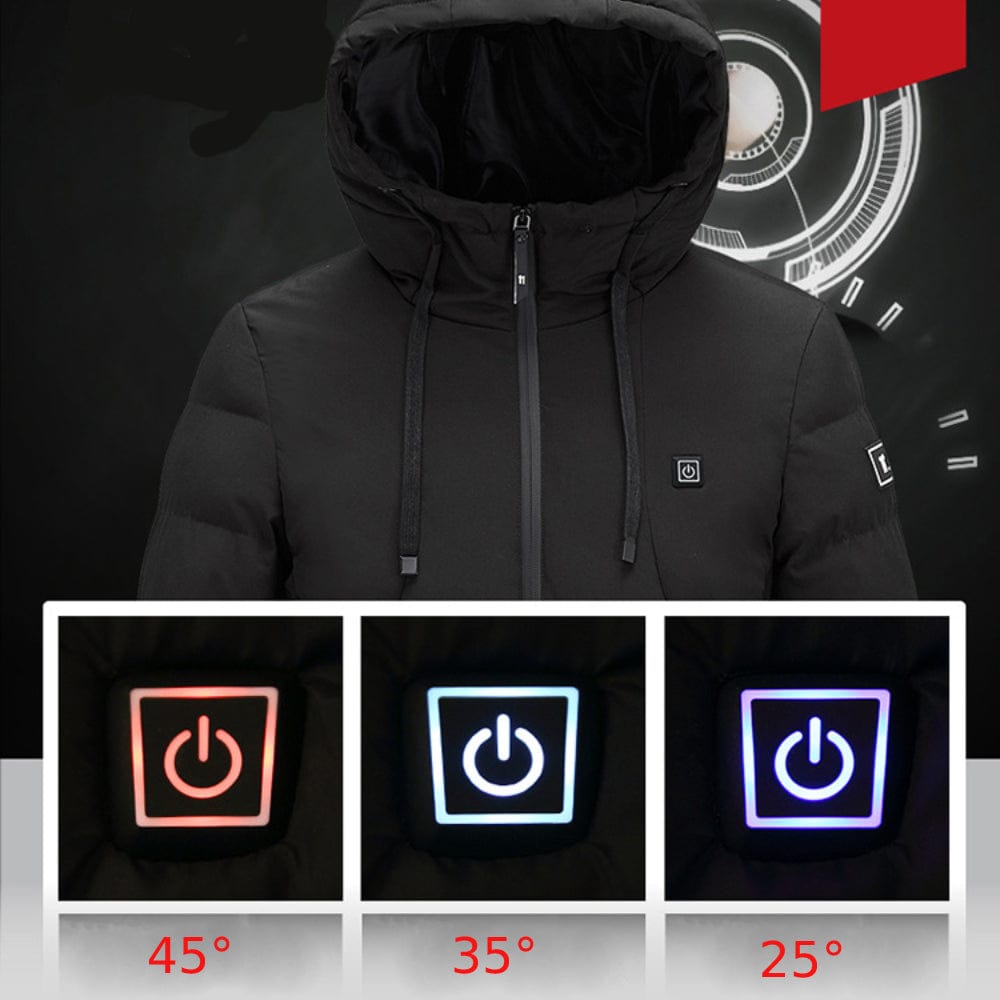 USB Heated Jacket Winter Outdoor Electric Heating Hooded Coat - Giftlab