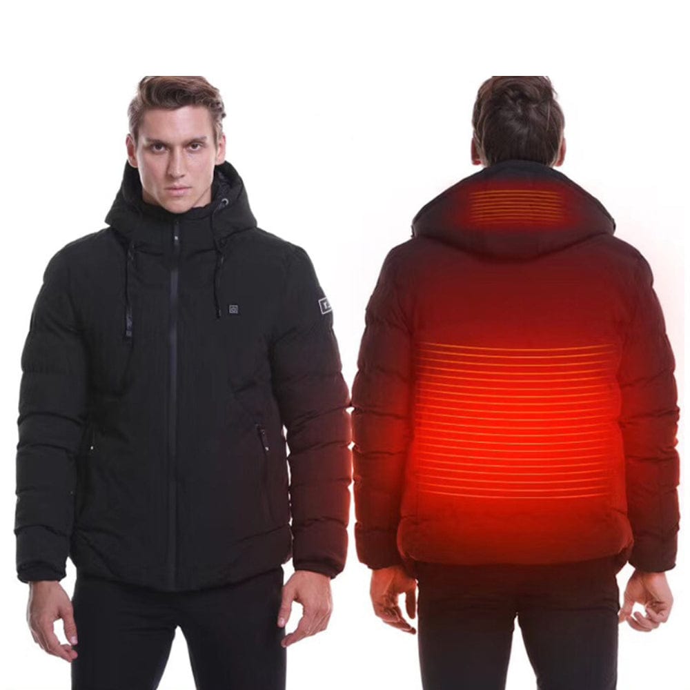 USB Heated Jacket Winter Outdoor Electric Heating Hooded Coat - Giftlab