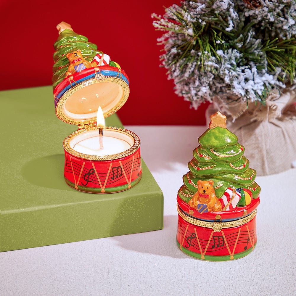 Ceramic Handmade Scented Candle Soy Wax Candle Christmas Gift - Christmas Tree - Giftlab