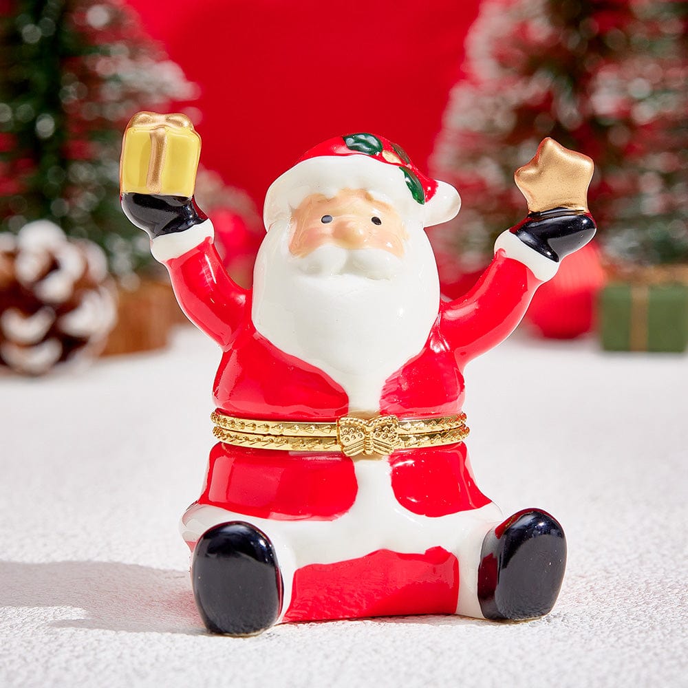 Ceramic Handmade Scented Candle Soy Wax Candle Christmas Gift - Santa Claus - Giftlab