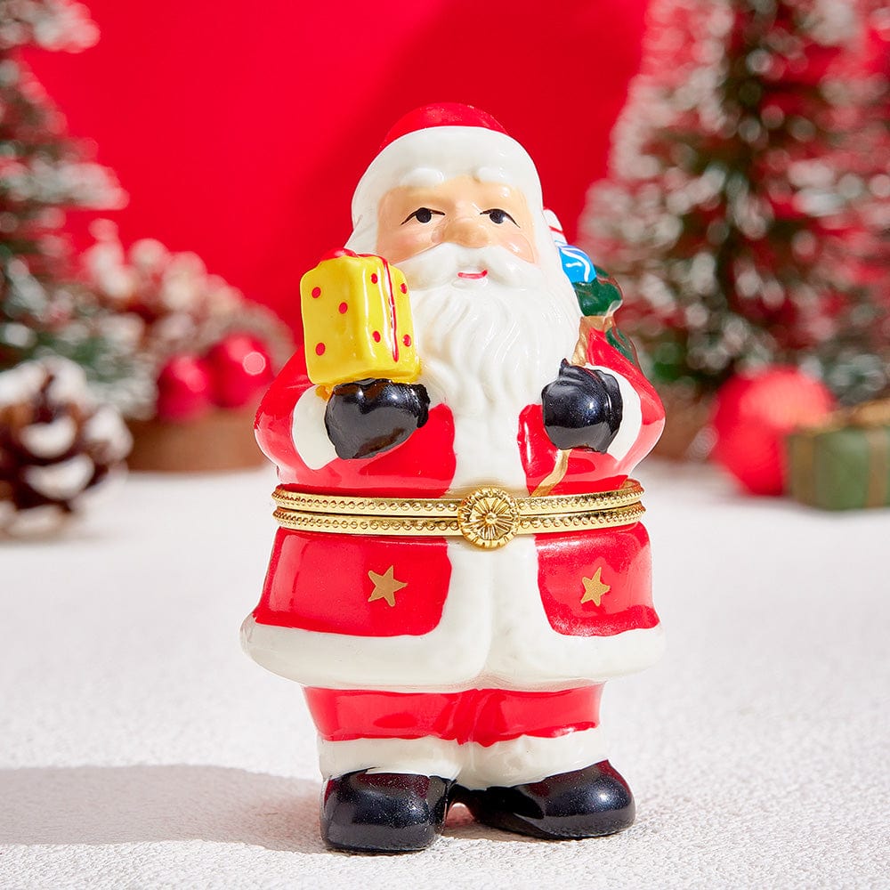 Ceramic Handmade Scented Candle Soy Wax Candle Christmas Gift - Santa Claus with Gifts - Giftlab