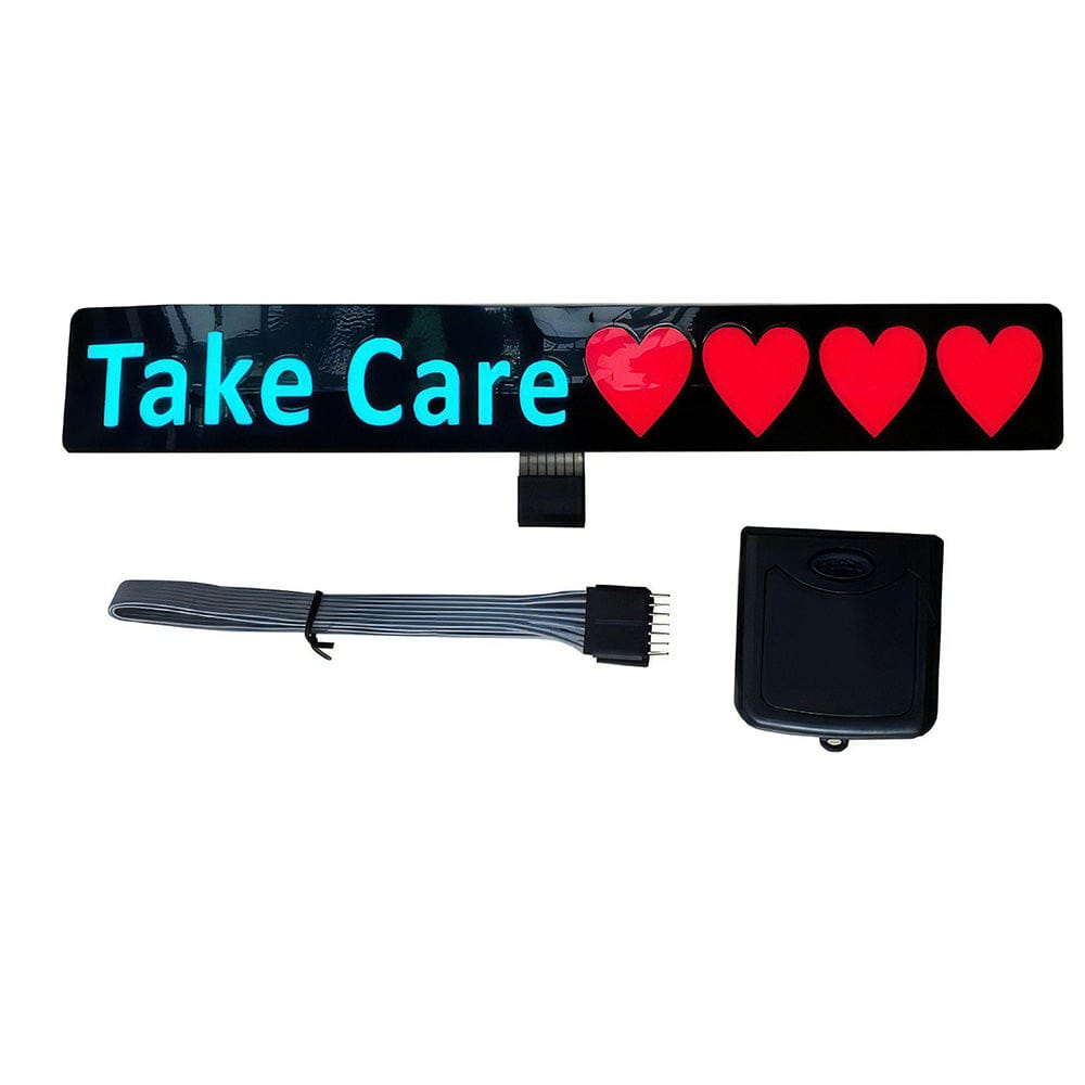 Car Windshield Glow Panel LED Car Sticker Take Care - Giftlab
