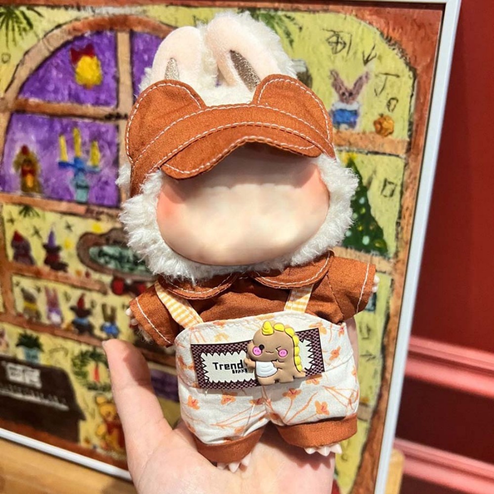 17cm Labu Doll Clothes Little Dinosaur Style Outfit Fits Gen 1/2/3 (Doll Not Included)