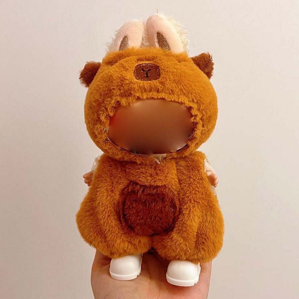 17cm Labu Doll Clothes Cute Capybara Style Outfit Fits Gen 1/2/3 (Doll Not Included)