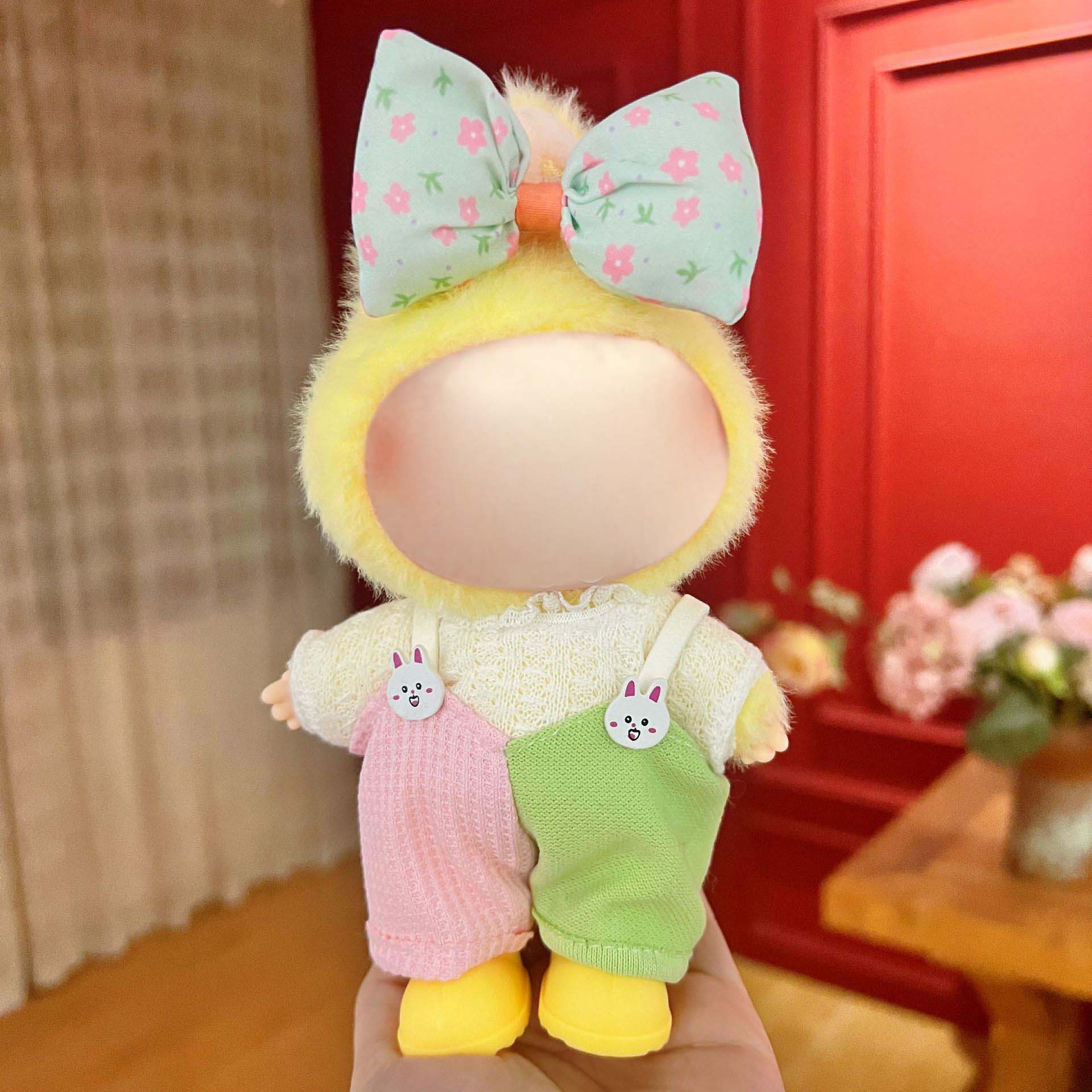 17cm Labu Doll Clothes Spring Girl Style Outfit Fits Gen 1/2/3 (Doll Not Included)