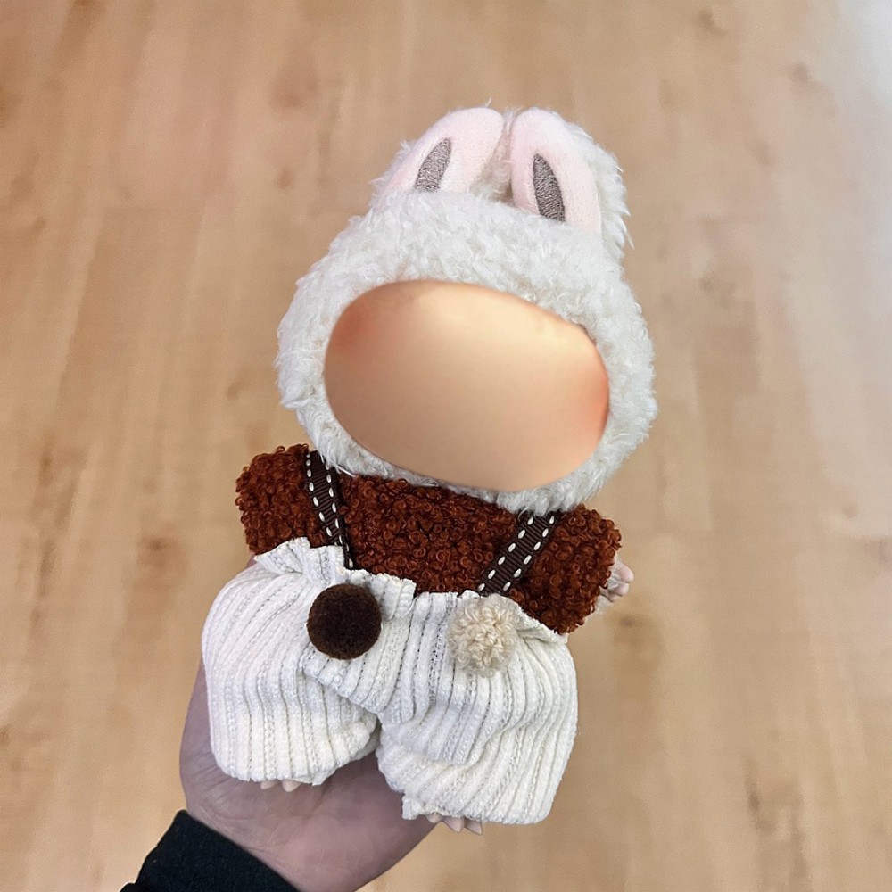 17cm Labu Doll Clothes Teddy Ball Style Outfit Fits Gen 1/2/3 (Doll Not Included)