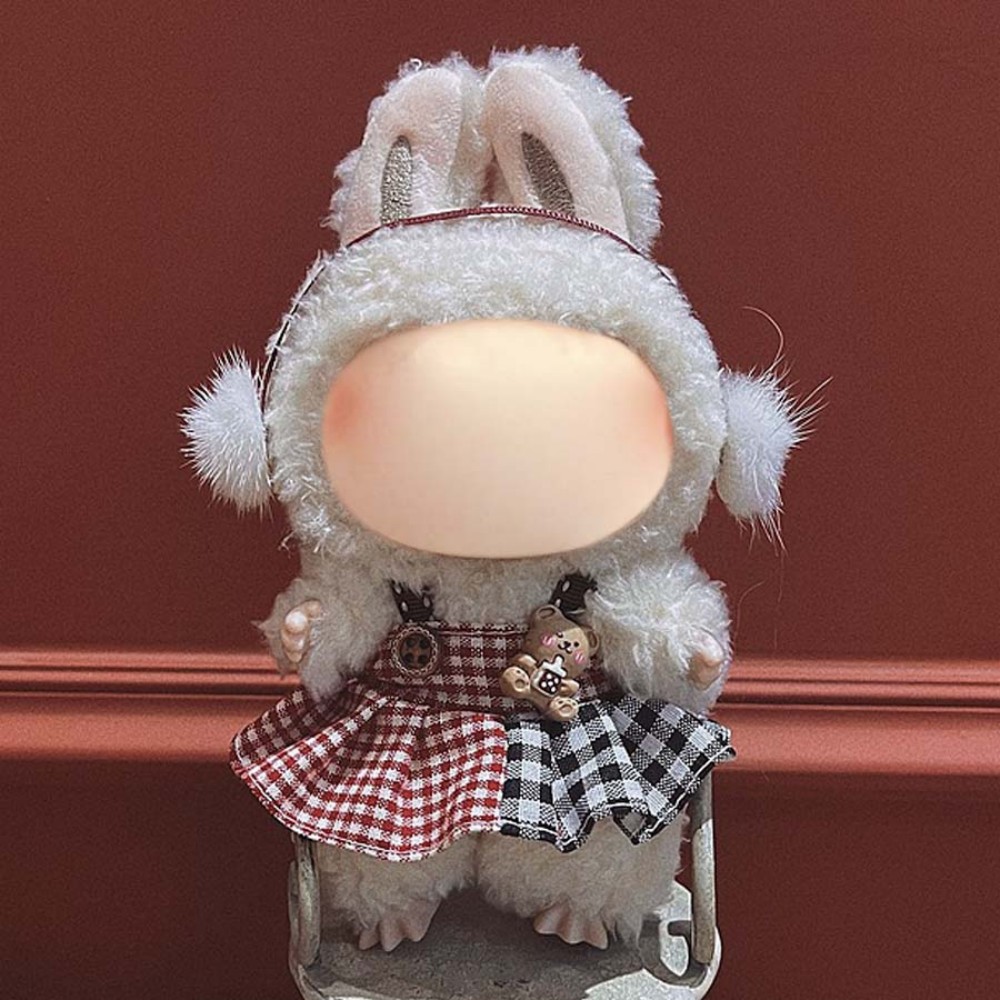 17cm Labu Doll Clothes Bear Strappy Dress Style Outfit Fits Gen 1/2/3 (Doll Not Included)